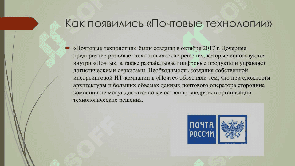 технологии почтовой связи презентация 4