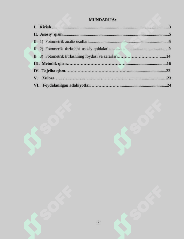FOTOMETRIK TITRLASH 2