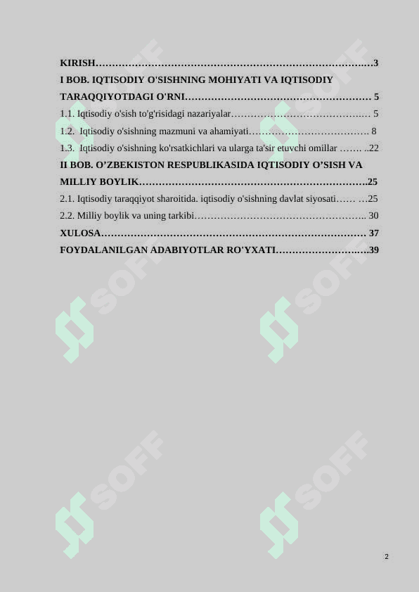 IQTISODIY O`SISH IJTIMOIY TARAQQIYOT OMILI SIFATIDA 2