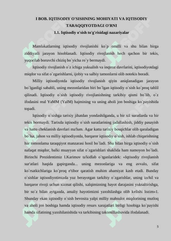 IQTISODIY O`SISH IJTIMOIY TARAQQIYOT OMILI SIFATIDA 5