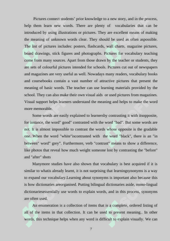 THE IMPORTANCE OF GIVING VOCABULARY INSTRUCTION FOR DEVELOPING LANGUAGE SKILLS 6