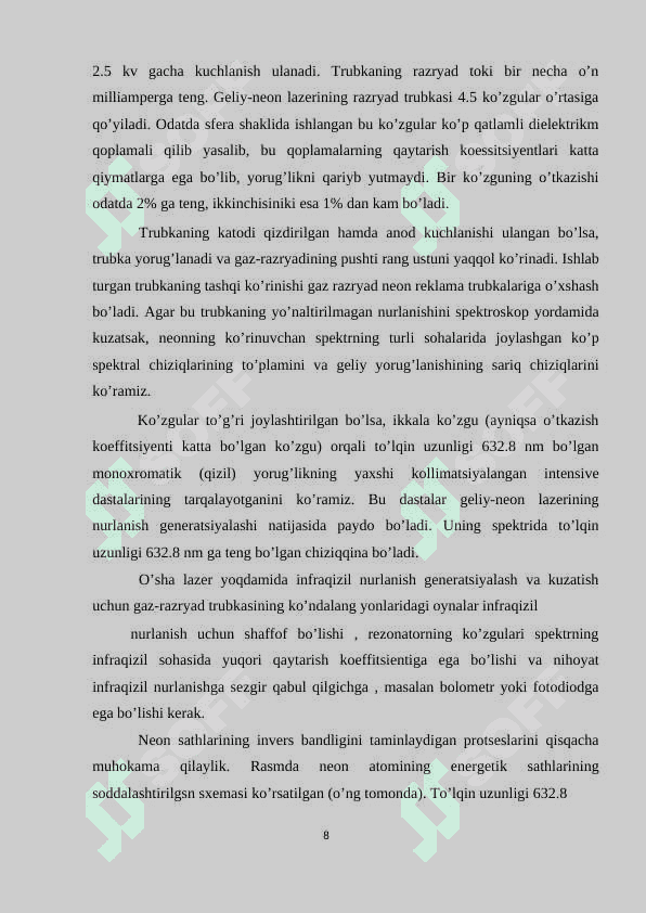 Lazer nuri yordamida ayrim jarayonlarni nazorat qilish 8