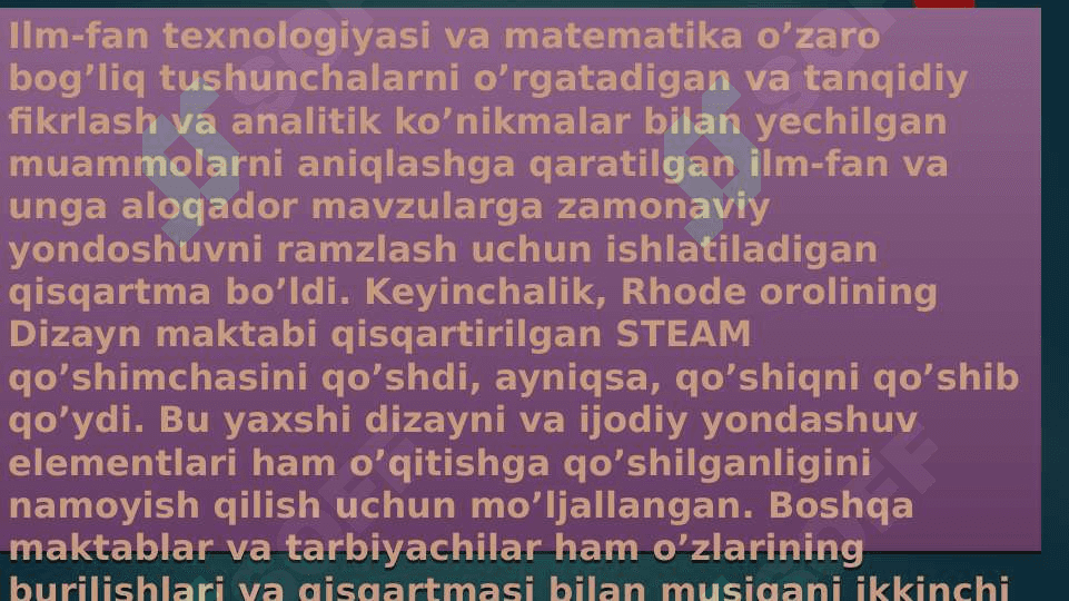 Tabiiy fanlar o‘qitishda STEAM yondashuvi 5