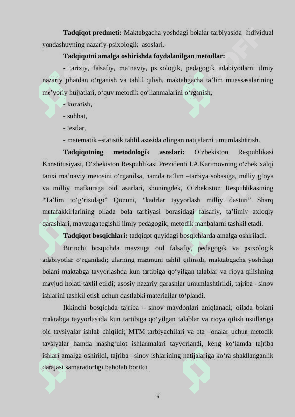 TARBIYADA INDIVIDUAL YONDASHISHNING PSIXOLOGIK ASOSLARI 5