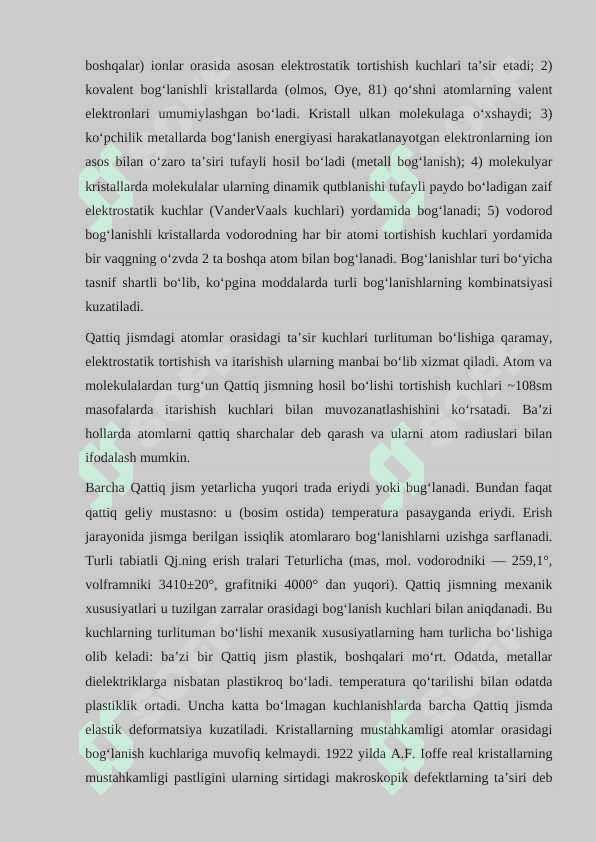 Kristall panjaralarning turlari 6