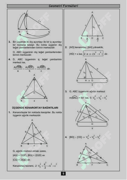 Turk geometriya formulalar 5