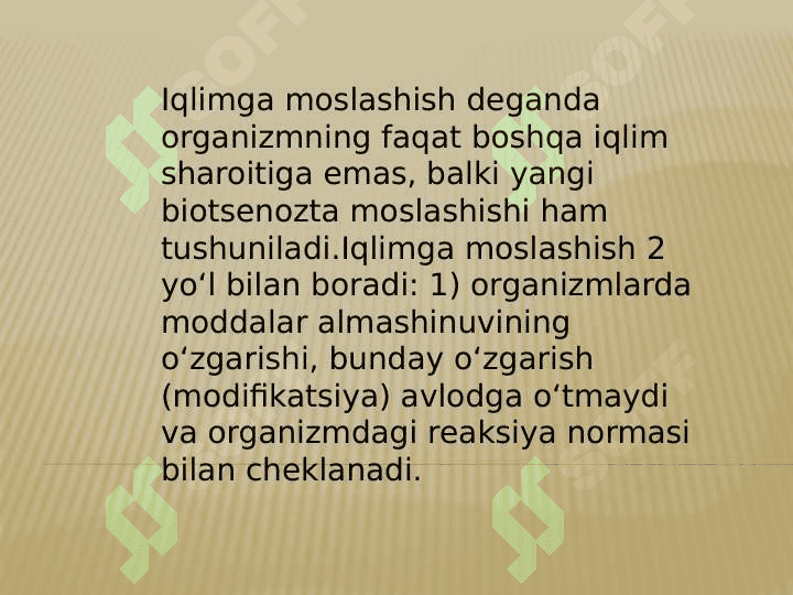Moslashuvga tayyor bo'lish 3