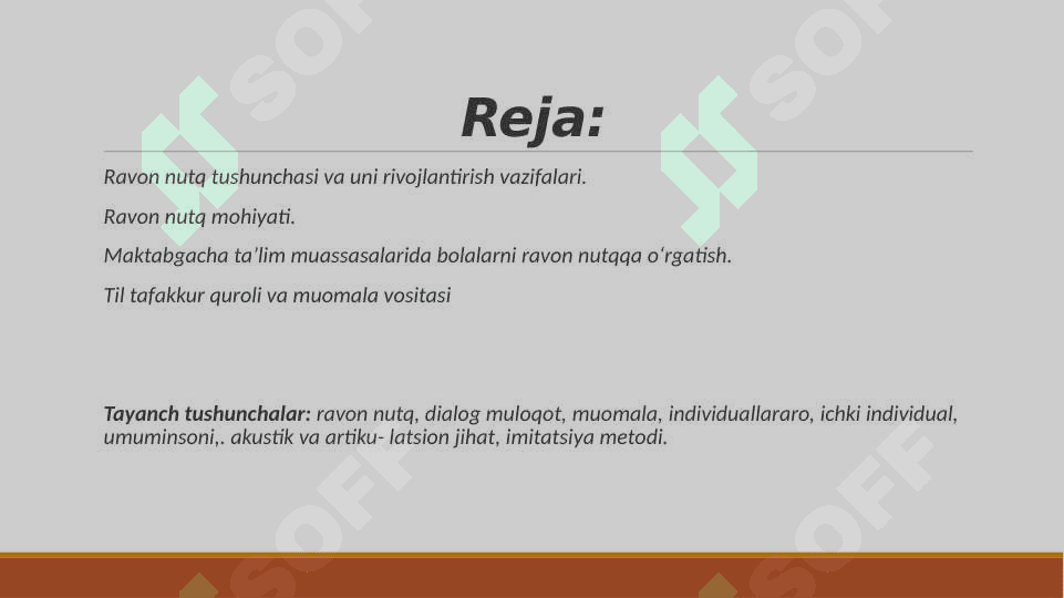Ravon nutqni rivojlantirish nutq tushunchasi va uni rivojlantirish 2