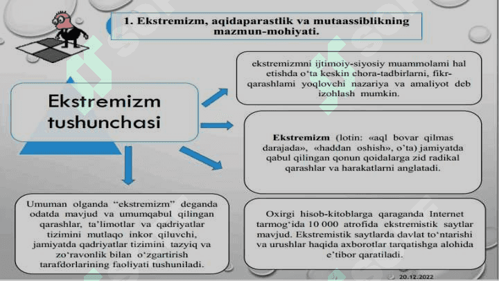Diniy fanatizm ekstremizm fundamentalizm terrorizmning tarixi va ularning hozirgi davrda xavfsizlikka tahdidi 4