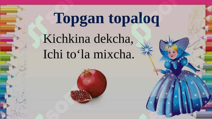 A tovushi va Aa harfi 1-sinf yozuv 5