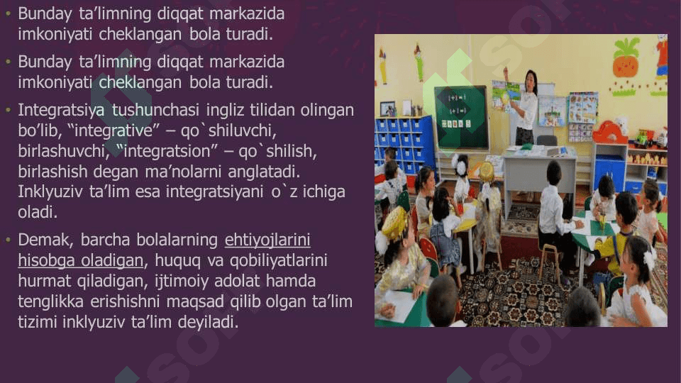 Inklyuziv taʼlimni  mohiyati integratsion  taʼlim, ijtimoiy  reabilitatsiya 4