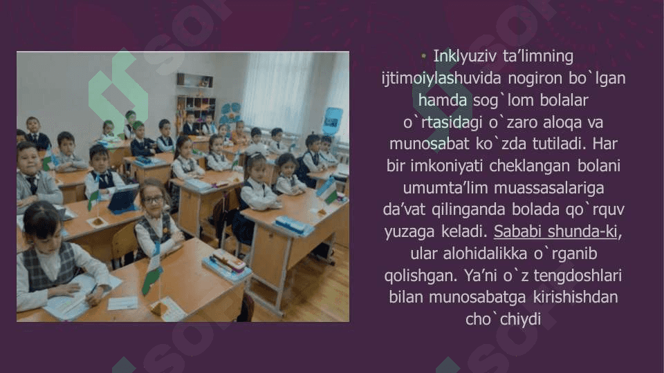 Inklyuziv taʼlimni  mohiyati integratsion  taʼlim, ijtimoiy  reabilitatsiya 5