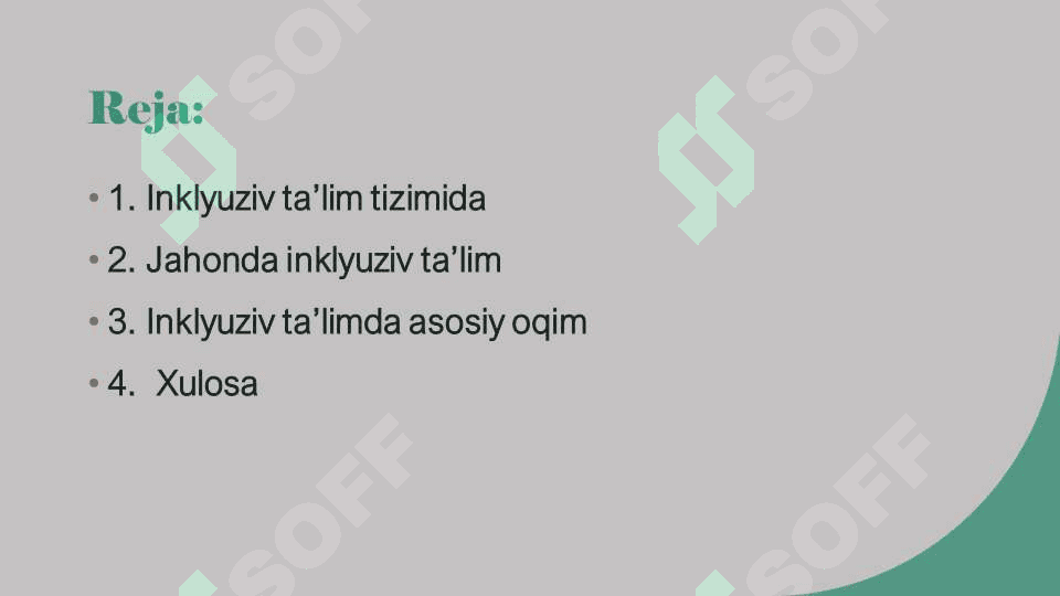 Inklyuziv taʼlimni butun jahonda  eʼtirof etilishi  mohiyati va buni  hamma uchun  ochiqligi 2