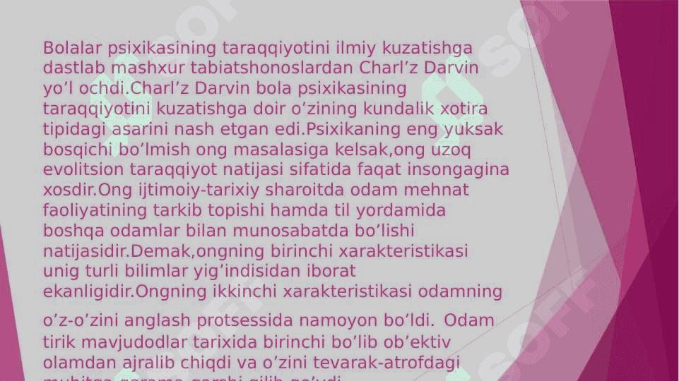 Ko’zi ojiz va zaif ko’ruvchi bolalar rivojlanishining psixik xususiyatlari. 3