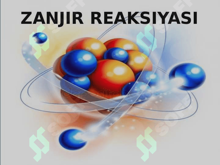 Zanjir reaksiyalar slayd 6