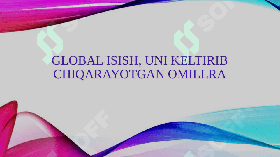 GLOBAL ISISH, UNI KELTIRIB CHIQARAYOTGAN OMILLRA 2