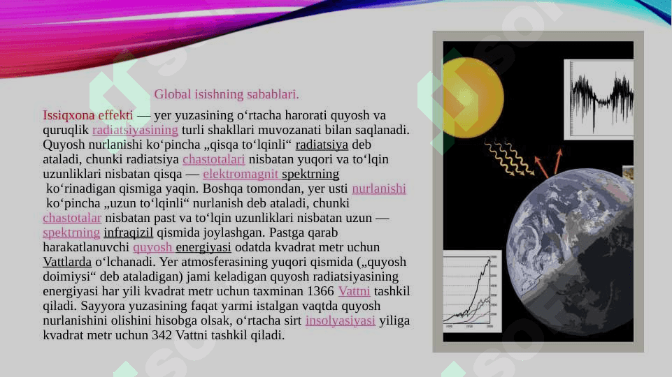 GLOBAL ISISH, UNI KELTIRIB CHIQARAYOTGAN OMILLRA 4