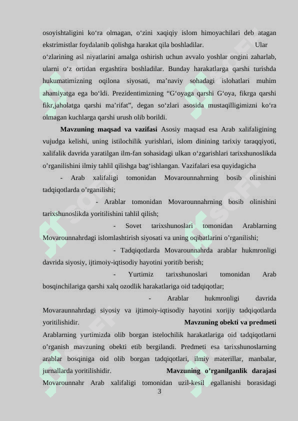Arab istelosi tarixshunosligi 3
