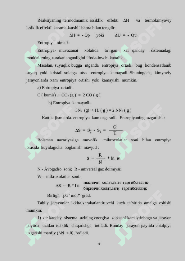MODDALARNING ISSIQLIK SIG’IMI kurs ishi 4