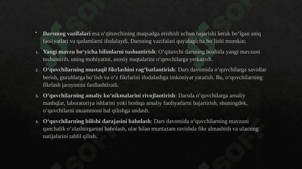 Dars- o‘qitishning asosiy shakli sifatida 3