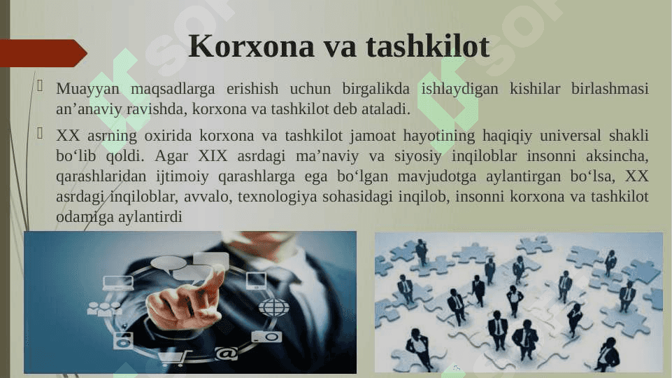 Hozirgi jamiyat hayotida "Korxona va tashkilot "tushunchasi va uning ahamiyati 3