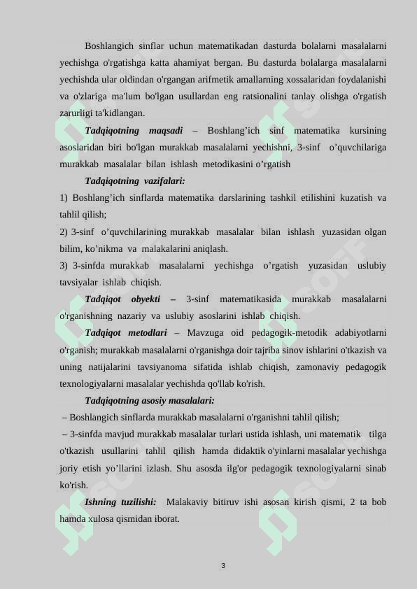 Birinchi sinfda matematikadan murakkab masala va ularni o’rganish 3