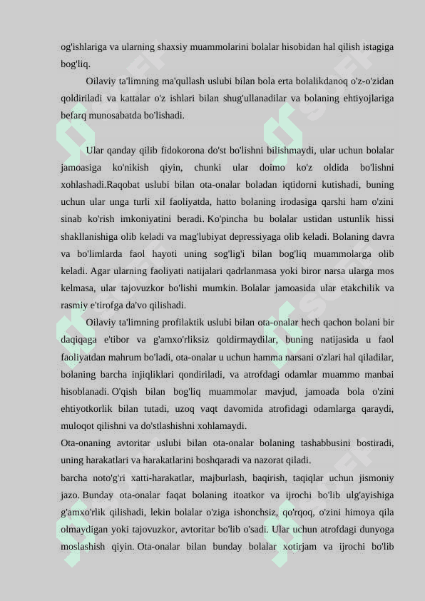 Oila tarbiyasining mazmun va mohiyati 4