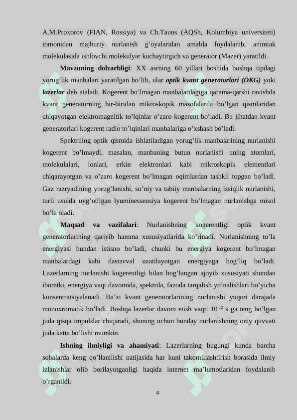 YARIM O`TKAZGICHLI LAZERLAR 4