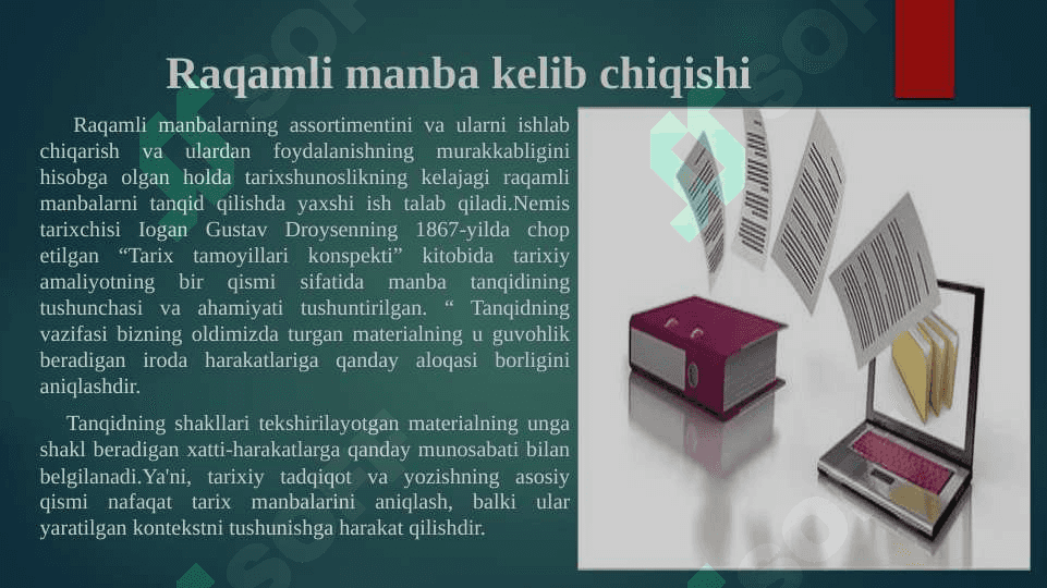 Raqamli manbalarning tarixiy manbaviy ahamiyati 4