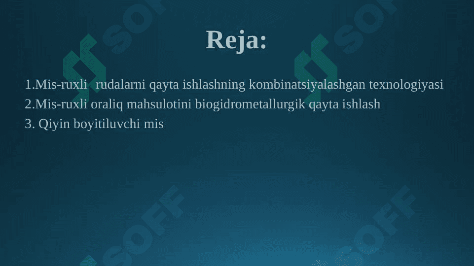 Rangli metallar kollektiv boyitmalarini chanlarda bakterial tanlab eritish texnologiyasi 2