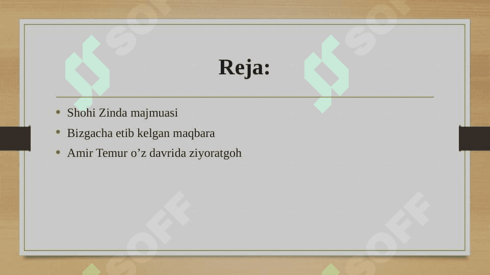 Shohizinda memorligi 2