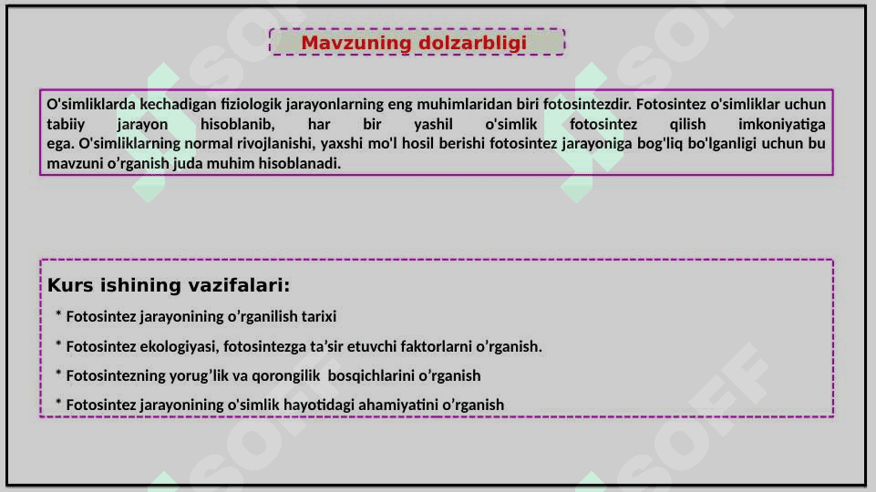 FOTOSINTEZNING TABIATDA TUTGAN O’RNI 3