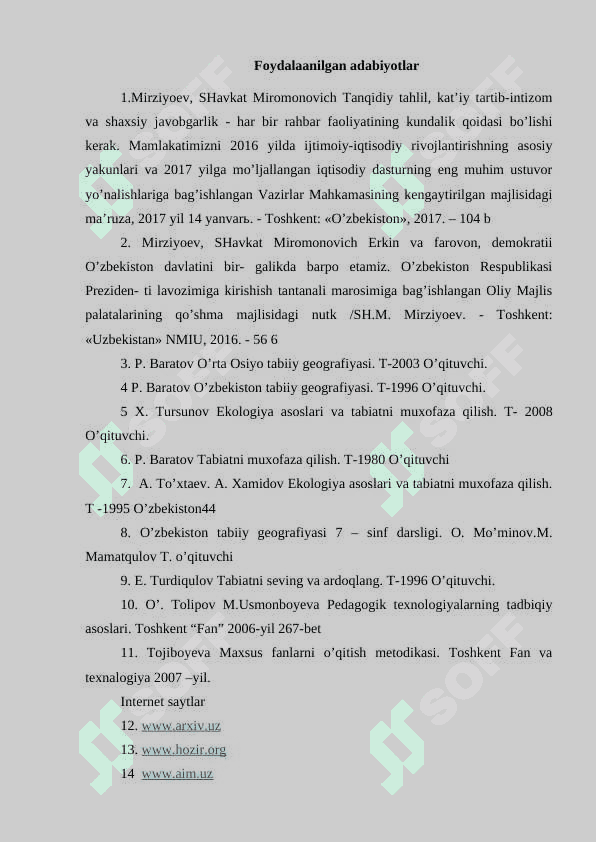 O’zbekiston hududi yer osti suvlari 2