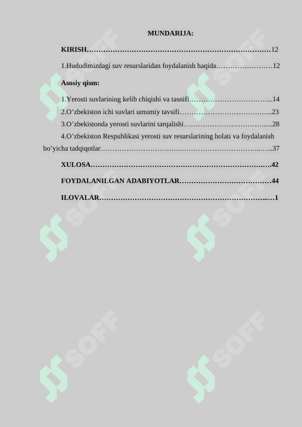 O’zbekiston hududi yer osti suvlari 7