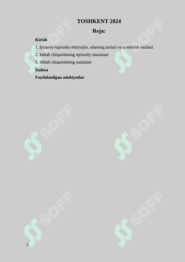 Ijtimoiy-iqtisodiy ehtiyojlar, ularning tarkibi va qondirish usullari 2