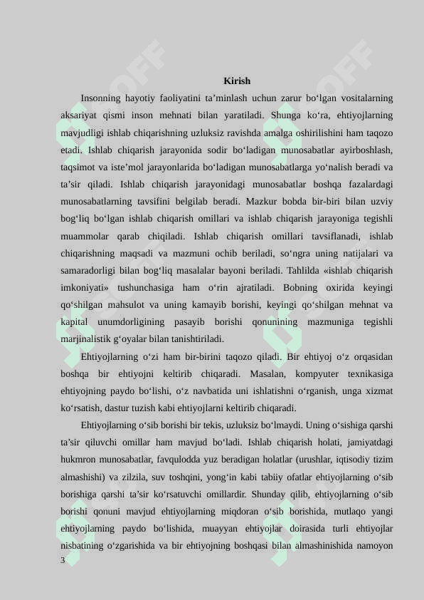 Ijtimoiy-iqtisodiy ehtiyojlar, ularning tarkibi va qondirish usullari 3