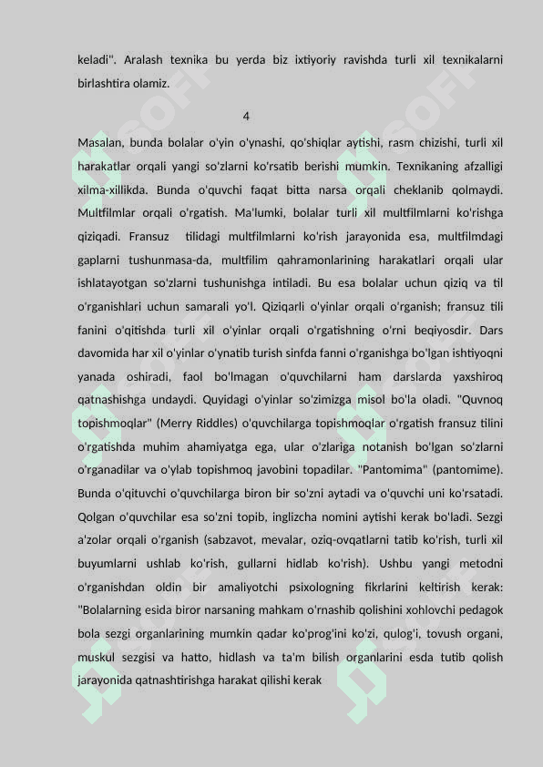 Umumta`lim maktab o`quvchilarining dialogik nutqini rivojlantirishda ta`lim texnologiyalarining ahamiyati. 6