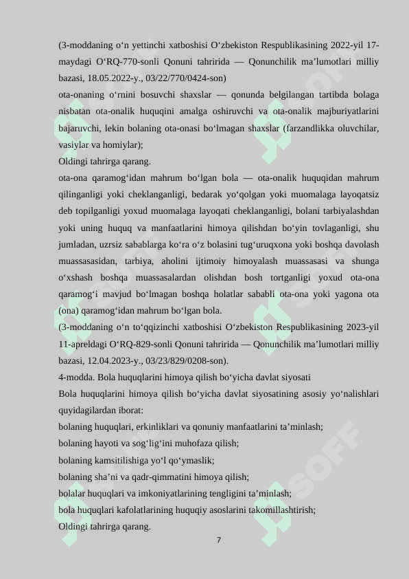 Maktabgacha yoshdagi boʻlgan bolaning huquqlari 7