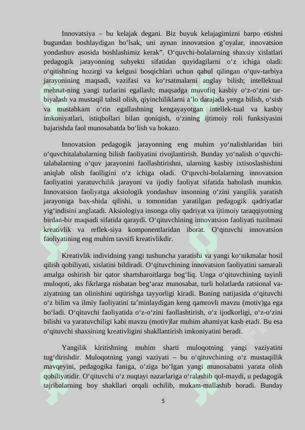 Mashg‘ulotga tarbiyachining innovatsion yondashuvi 5