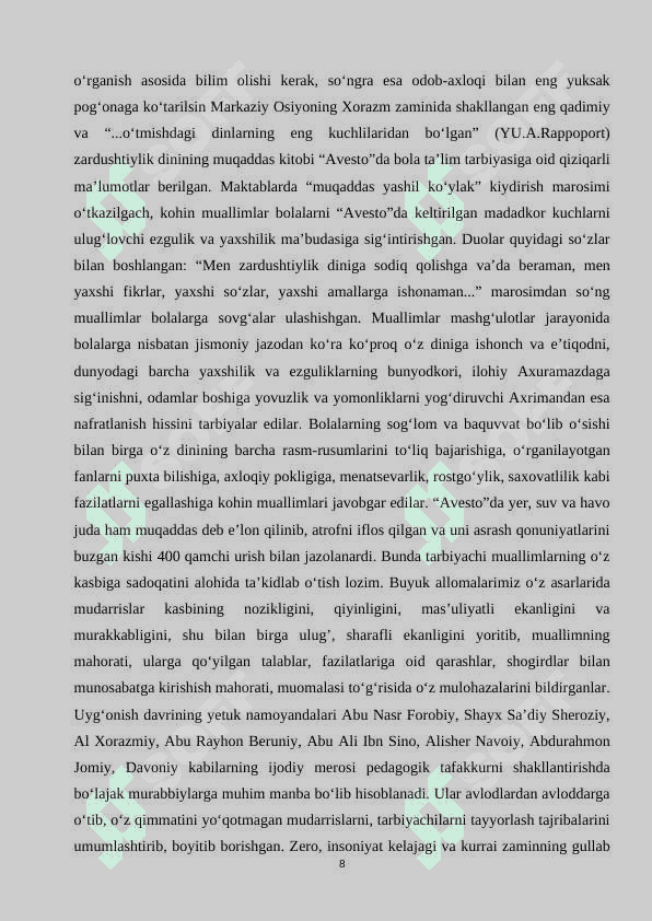 Kompetensiyaviy yondashuv asosida tarbiyachilarning tarbiyaviy faoliyatga tayyorlash 8