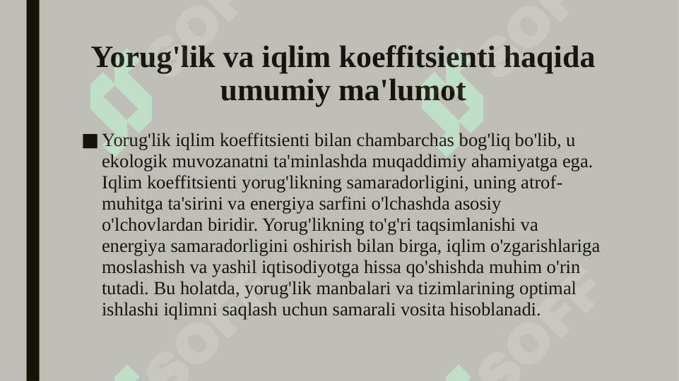 Yorug‘likni iqlim koeffitsienti roli, o‘ta  aniq ishlar 3