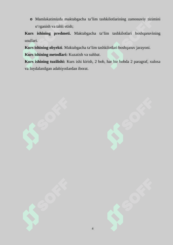 Maktabgacha ta‘lim tashkilotini boshqarish va uning faoliyatini tashkil etish tartibi 4