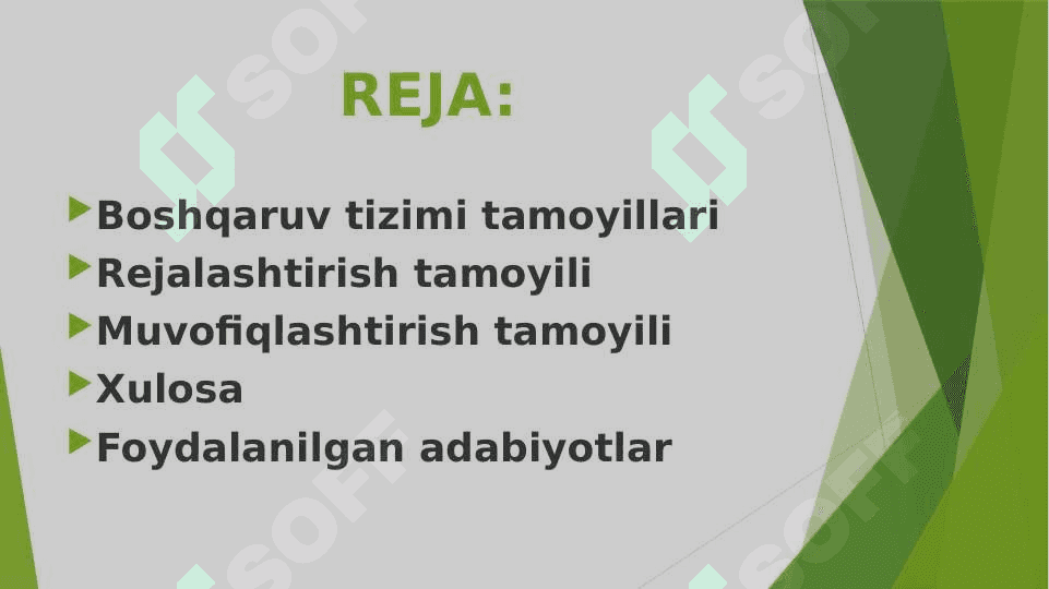 Boshqaruv tizimini tashkil etish tamoyillari 2