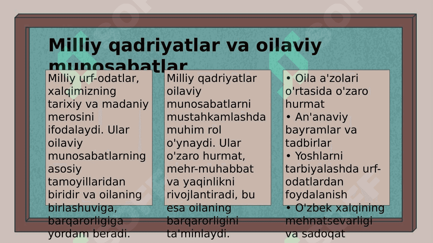 Oilaviy munosabatlarda urf odatlar 3