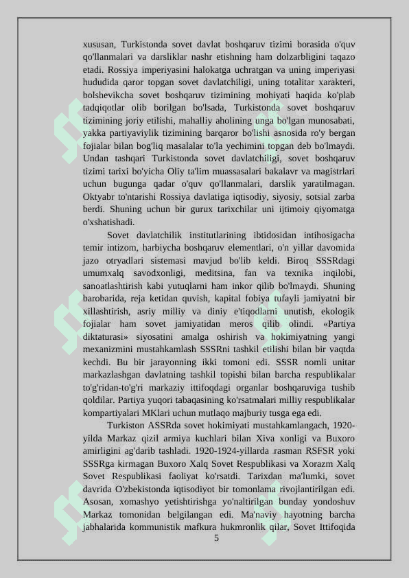 TASSRNING TASHKIL TOPISHI VA DAVLAT BOSHQARUVI 5