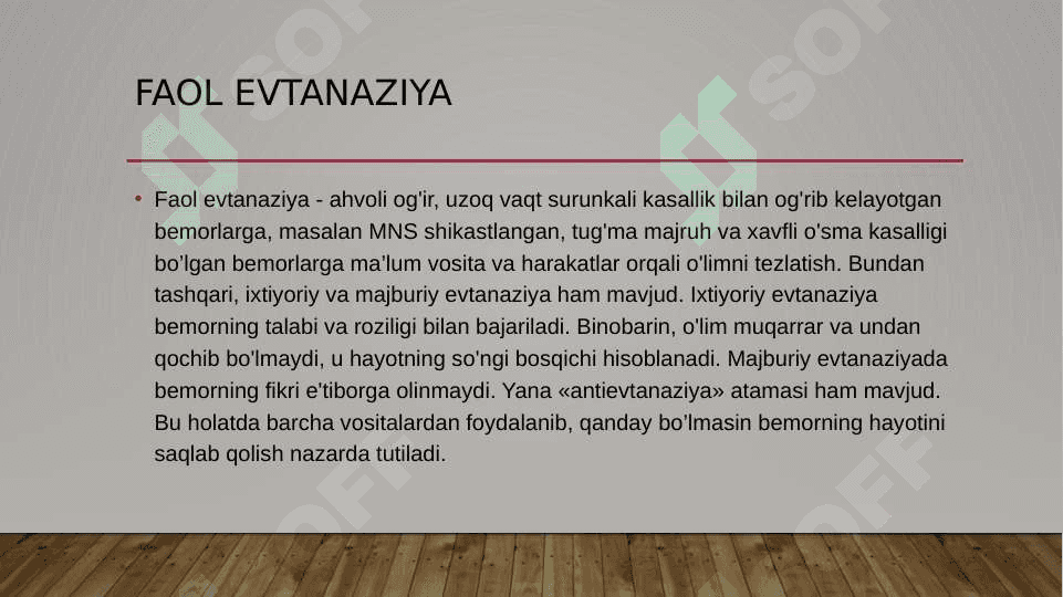 Evtanaziya muammolari 6
