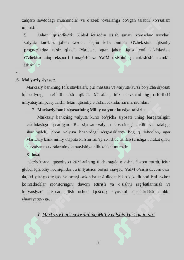 Oʻrta muddatli makroiqtisodiy prognozlar 4