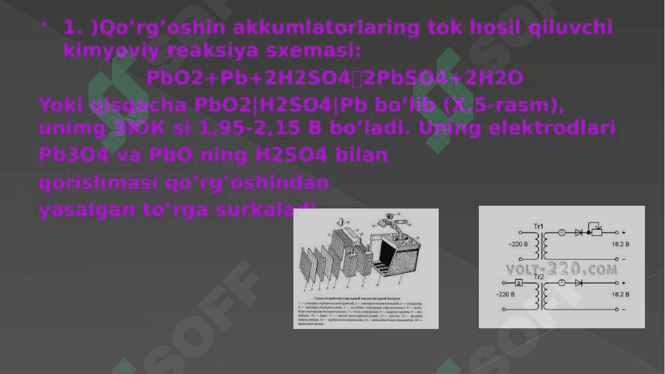 Tok manbalari. Akkumlatorlar. Quruq batareykalar 2