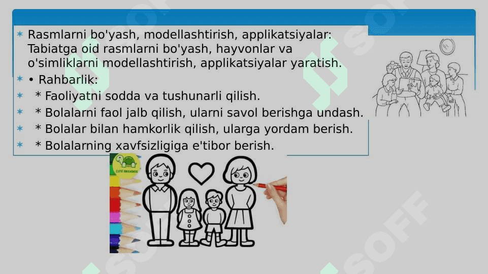 TURLI YOSH GURUHLARDA TA'LIMIY FAOLIYATLAR O'TKAZISH, ULARGA RAHBARLIK QILISH 5