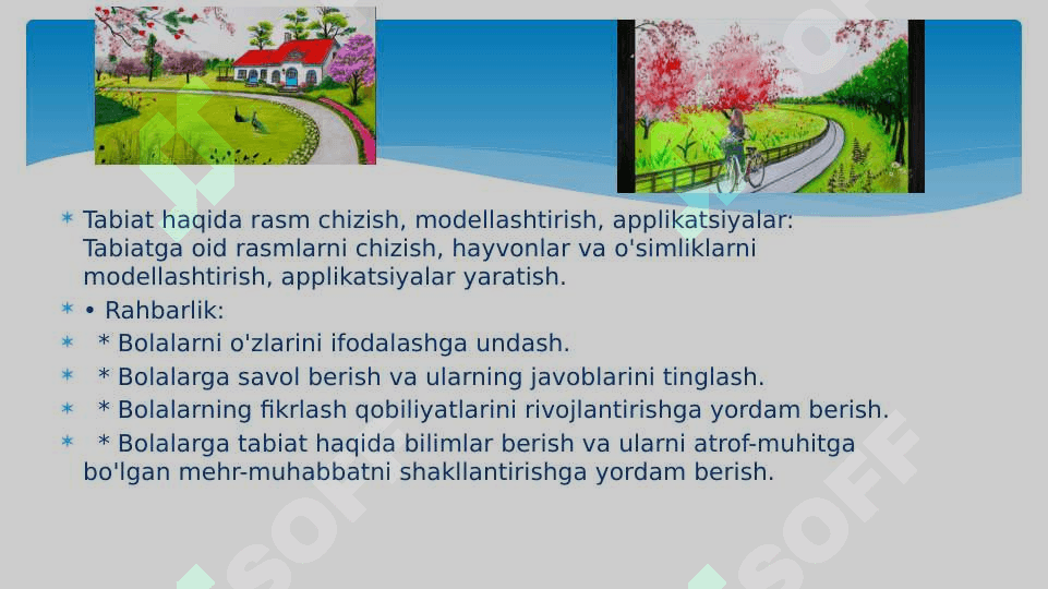 TURLI YOSH GURUHLARDA TA'LIMIY FAOLIYATLAR O'TKAZISH, ULARGA RAHBARLIK QILISH 7